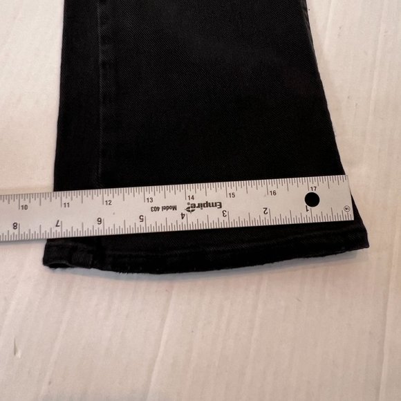 Sam Edelman Women's Black Linnie Flare Leg High Rise Cotton Jeans Size 27 - Picture 8 of 10